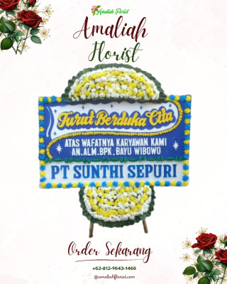 Papan Bunga Duka di Pongangan