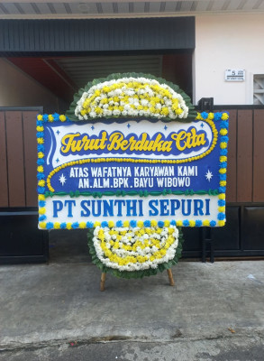 Papan Bunga Duka di Pongangan